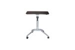 31 - 40 H x 19 W x 27.5 D Home/ Office Espresso Adjustable Standing Desk, Ergonomic, Locking Castors, Commercial Grade