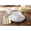 16-Piece Carnaby Scalloped Dinnerware Set, White