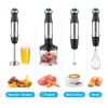 KOIOS Immersion Blender Handheld, 1000W 12-Speed 5 in 1 Hand Mixer Stick Blender with 304 Stainless Steel Blade, Food Processor, Beaker, Egg Whisk and