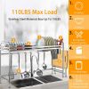 Over Sink Dish Drying Rack Shelf Stainless Steel Kitchen Countertop Bowl Dish Chopping Board Organizer Rack