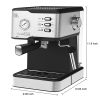 Geek Chef Espresso Machine;  Espresso and Cappuccino latte Maker 20 Bar Pump Coffee Machine Compatible with ESE POD filter&Milk Frother Steam Wand;  f