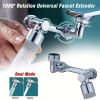 1pc, 1080 Â¬âˆž Swivel Faucet Extender, ABS Universal Sink-Water Aerator, Kitchen Bathroom 1080 Â¬âˆž Angle Rotatable Spray Attachment, Multifunctional Robo