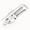 1pc, Can Opener, 304 Stainless Steel Jar Opener, All Metal Construction Adjustable Jar Opener, Can Bottle Opener Gripper, For Weak Hand, Elderly, Arth