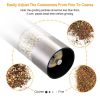 Electric Salt Pepper Grinder with Light Adjustable Coarseness Stainless Steel Salt Pepper Shaker