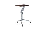 31 - 40 H x 19 W x 27.5 D Home/ Office Espresso Adjustable Standing Desk, Ergonomic, Locking Castors, Commercial Grade