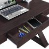 Techni Mobili Trendy Writing Desk with Drawer; Espresso