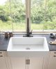 TH-760-WH-407 30"L x 19" W Farmhouse/Apron Front White Ceramic Kitchen Sink