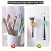 6pcs Adhesive Silicone Toothbrush Holder - Single Hook for Bathroom, Living Room, and Office - Convenient Utility Plug Holder