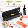 KOIOS Vacuum Sealer Machine, 86Kpa Automatic Food Sealer with Cutter, Pulse Function, Dry & Moist Modes, Compact Design, LED Indicator Lights, Silver