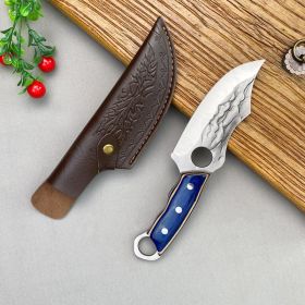 Inner Mongolia Handle Meat Knife Internet Celebrity Boning Knife Multi-purpose (Option: Blue Whale With Set)