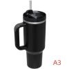 40 oz. With Logo Stainless Steel Thermos Handle Water Glass With Lid And Straw Beer Glass Car Travel Kettle Outdoor Water Bottle