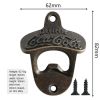 Zinc Alloy Bottle Opener Wall Mounted Vintage Retro Beer Opener Tool Accessories Bronze Color with Screws Bar Decoration Gadgets