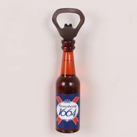 1pc Magnetic Beer Bottle Opener - Perfect Housewarming, Birthday, and Men's Gift - Easy to Use and Stylish (material: Polypropylene + Magnet, Color: 1664)