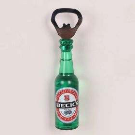 1pc Magnetic Beer Bottle Opener - Perfect Housewarming, Birthday, and Men's Gift - Easy to Use and Stylish (material: Polypropylene + Magnet, Color: Becks)