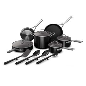 Foodiâ€šÃ‘Â¢ NeverStickâ€šÃ‘Â¢ Essential 14-Piece Cookware Set, guaranteed to never stick (Color: Black)