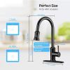 Kitchen Faucet- 3 Modes Pull Down Sprayer Kitchen Tap Faucet Head; Single Handle&Deck Plate for 1or3 Holes; 360Â¬âˆž Rotation; Stainless Steel No Lead fo