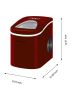 26lb. Portable Countertop Icemaker - EFIC108 - RED