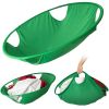 1pc 21in/26in Laundry Hamper Basket Foldable Hamper Oval Tub Green Cloth Storage Baskets Home Dryer Helper Clothes Carrier Organizer