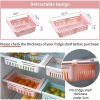 Refrigerator Drawers, Adjustable Storage Shelf Refrigerator Partition Layer Organiser