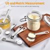 Measuring Spoons: U-Taste 18/8 Stainless Steel Measuring Spoons Set of 9 Piece: 1/16 tsp;  1/8 tsp;  1/4 tsp;  1/3 tsp;  1/2 tsp;  3/4 tsp;  1 tsp;  1