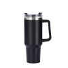 40 oz. With Logo Stainless Steel Thermos Handle Water Glass With Lid And Straw Beer Glass Car Travel Kettle Outdoor Water Bottle