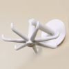 Adhesive Hooks Wall Hangers 360Â¬âˆž Rotating Hooks for Kitchen Utensil Towel Robe Holder