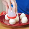 3pcs/6pcs Non-stick Silicone Egg Cup; Cooking Cooker Kitchen Baking Gadget Pan Separator Steamed Egg Cup; Egg Poachers Cooker Accessories