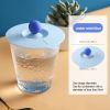 1pc Food Grade Silicone Cup Lid Mug Covers; Anti-dust Leak-proof Cup Coffee Mug Cover; Airtight Seal Lids Cap; Drink Cup Covers For Hot And Cold Bever