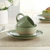 White Round Stoneware 16-Piece Dinnerware Set