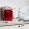 26lb. Portable Countertop Icemaker - EFIC108 - RED